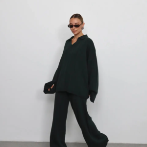 Πλεκτό σετ κυπαρισσί